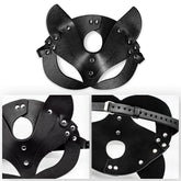 BDSM Furry Butt Plug Kit With Mask & Collar